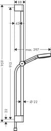 ������� ����� Hansgrohe Pulsify Select 24171000 3jet Relaxation EcoSmart �����/�����/������ 90, ����