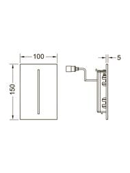 ������� ����� TECE Filo Velvet Urinal ��� ��������, ������� �� ������� 7.2�, ������-���������9242020