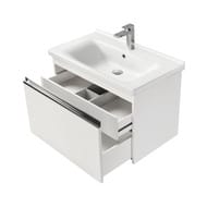 Тумба под раковину AQUATON Капри 80 1A230201KP010 760x429x505 подвесная, 1 ящик, белый глянец