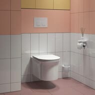 Унитаз подвесной IDDIS Sena (525х360х355) безободковый, каскадный смыв, с сиденьем SENRDSEi25