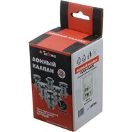 Донный клапан Click-Clack c большой кнопкой, c переливом, белый 10096