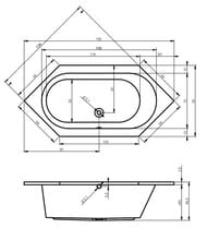 ����� ��������� RIHO KANSAS 190�90 ��� ������������, �������