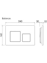 ������� ����� Ceramicanova Balance CN12-002CH ��� �����������, ������� Square, ����: ���� ���������