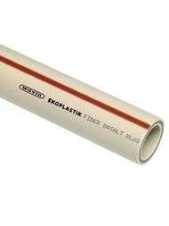 Труба PP-RCT FIBER BASALT PLUS S3,2 d32*4,4 армированная цвет: серый (пог.м) STRFB032TRCT — миниатюра 1