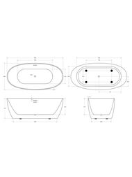 ����� ��������� BelBagno BB414-1700-800 1690x800x610 ���������������, ��������,  �����
