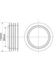  McAlpine  90  (  4"/110 ) WC-OUTLET
