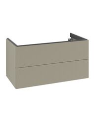 Тумба под умывальник Villeroy & Boch Antao (988х504х496) 2 ящика, подсветка, серый камень L05100HK — изображение 2