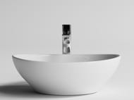 Раковина накладная Ceramicanova Element 405х330х140 овальная, без перелива, белый CN6016