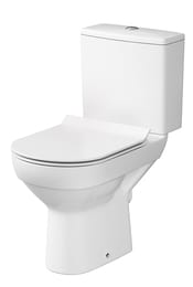 Унитаз Cersanit CITY Clean On (670х375х770) без обода, сиденье тонкое м/л S-KO-CIT011-3/5-COn-S-DL-w