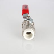 Кран шаровый латунный Valtec 25х25мм, с PPR муфтами, VTp.745.0.025