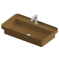 Раковина ArtCeram Fuori Scala 800х450 врезная/накладная, коричневая TFL035 40;00