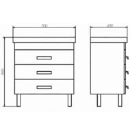 ����� COMFORTY �������-70� (700�860�450) ���������,� ���������, ��� ������ 00-00008854