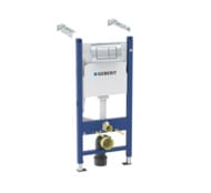 GEBERIT Delta Инсталляция для подвесного унитаза, клавиша смыва Delta30, хром 458.163.21.1