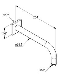 ��������� KLUDI A-QA ��� �������� ���� 250��, ���������, ���������� 61��, ���� 6653305-00
