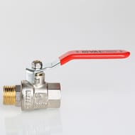 Кран шаровый 3/4"ВН VALTEC BASE красная ручка VT.215.N.05