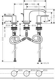  Hansgrohe Vivenis 75033670    3 ,  90, .,.