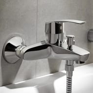 Набор смесителей Grohe Eurosmart 2015 для ванны и раковины, с душевым гарнитуром, хром 124446