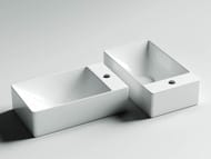 Раковина накладная Ceramicanova Element 375х215х100 правый, отв. под смеситель, белый CN5007