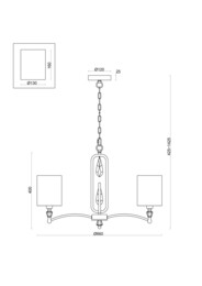 ��������� ���������� Freya Riverside (���� ���������) FR1007PL-05BS, IP20,������