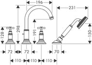 ��������� Axor Montreux 16544 �� ���� ����� �� 4 ��������� �������������, ������ �� ������