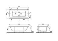 ����� ��������� Vitra Neon 180x80 ��� ������������ 52540001000