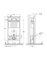 Инсталляция BETTOSERB Sava Free Standing+клавиша смыва SMART хром глянец SFS40006473 — изображение 3