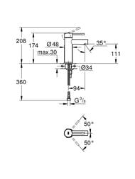 ��������� Grohe Essence 34294001 ��� �����������, ������������, S-Size