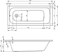 ����� ��������� RIHO MILANO 160x70, �������������
