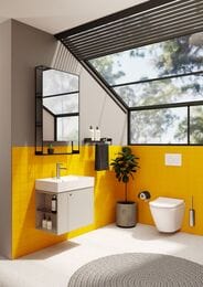 Раковина подвесная Vitra ArchiPlan 7401B003-0001 600х380х120 перелив,антибакт. покрытие, белый