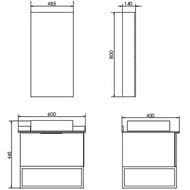 ����� COMFORTY �����-60 (600�645�400) � ���������,������ �����������,��� �����-�����. 00-00010676