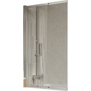 Шторка на ванну BELBAGNO LUCE-VF-11-100/145-C-Cr (1000-1015х1450) стекло прозрач./профиль хром