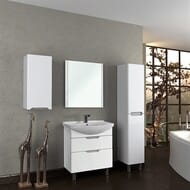 Тумба под умывальник Dreja Laguna Plus 75 (720х310х670) напольная, белая 99.0106