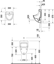 ������� DURAVIT STARCK 3 350�575 � "������",������ ���� ������, �������, ��������� 0822350007