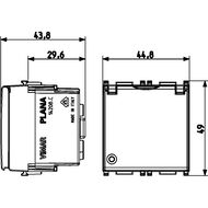 ������� Vimar PLANA SICURY 2P+T 16A �������� �������� + ������ ����� 14208.C
