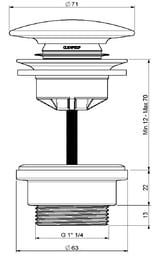 ������ ������ Hatria A0Y7A825 click clack ������� 71 ��, ��������, ����: ����� �������