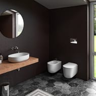 Сиденье для унитаза Kerasan Nolita SLIM 539201  быстросъемн., микролифт, белый /петли хром