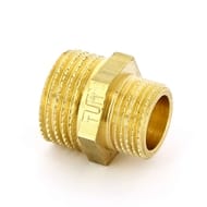 Ниппель переходной Tiemme 1/2"Нх3/8"Н латунь, 1500074(1552G000403)