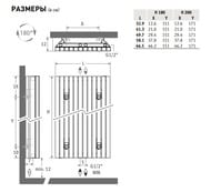 ������-�������� JAGA Tetra Wall H180 L33, 1504��, ������ ������� (RAL7021) TETW0.180033.145/MM/SP