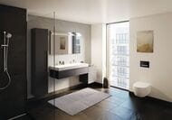 Инсталляция Geberit Duofix белая клавиша+Унитаз iCon без ободка+Сиденье Slim микролифт 500.300.01.I