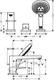  Hansgrohe Metropol 32551000     3 , 
