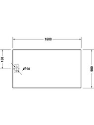 ������� ������ Duravit Stonetto (1600�900) ���������� � ������������, ����� 720218380000000