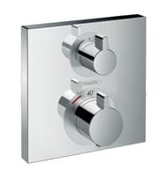 Смеситель Hansgrohe Ecostat Square встраиваемый, термостатический, 2 потребителя, хром 15714000