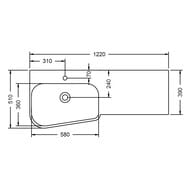 ����� � ��������� Burgbad Badu 1220�492�510 �����, 4 �����, ������/������ SFUG122LF3698T0012C0001