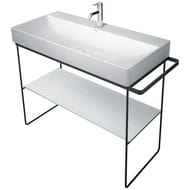 Консоль Duravit DuraSquare 1065х451 напольная, с полотенцедержателем, черная 0031034600