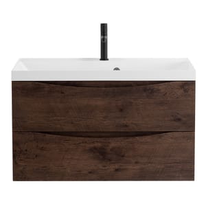 Тумба под раковину BelBagno MARINO (1000х445х500) подвесная, Rovere Moro MARINO-1000-2C-SO-RW-P