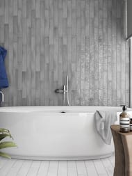Настенная плитка EQUIPE MANACOR Mercury Grey (65х400) серая (кв.м.) — изображение 3