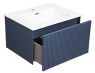 Тумба под раковину La Fenice TERRA Blu grigio 60 см (590х450х350) синяя матовая FNC-01-TER-BG-60