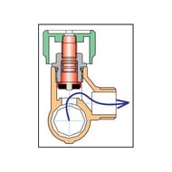 Коллектор VALTEC 3/4" на 2 выхода 1/2"Н с белыми регулирующими вентилями, латунь ник. VTc.570.N.0502