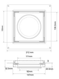 ������� ��� ����� McAlpine (150�150) ���� 90��, ������ "PLAIN", ������������ ����� CD150-90-B