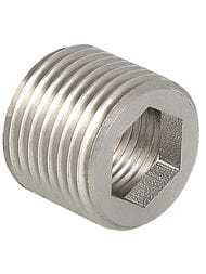 Футорка VALTEC под шестигранник 3/4"Н х 1/2"В латунь никелированная, VTr.660.N.0405